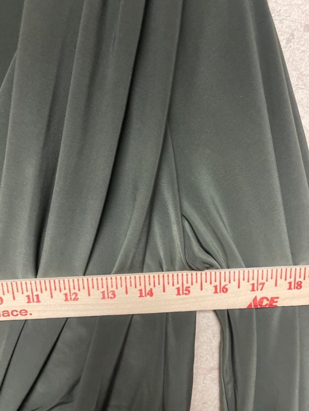MISA Los Angeles Teget Dress Olive Green Knot Front Bell Sleeve Small NWT USA - Picture 6 of 10